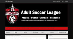 Desktop Screenshot of adultsoccerleague.com